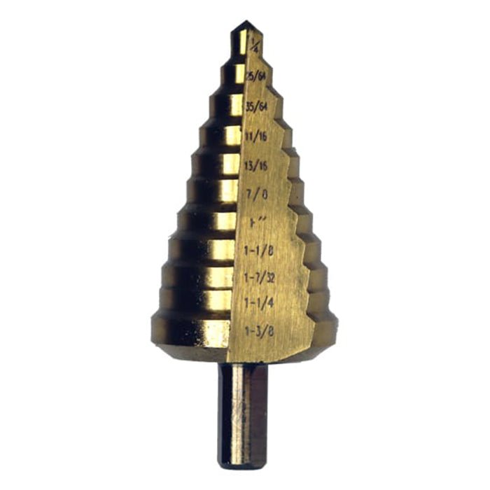 1/4'' to 1-3/8'' Step Drill Bit - BetterGrow Hydro
