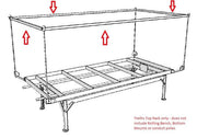 4ft x 6ft OD Trellis Top Rack for Rolling Bench System - BetterGrow Hydro
