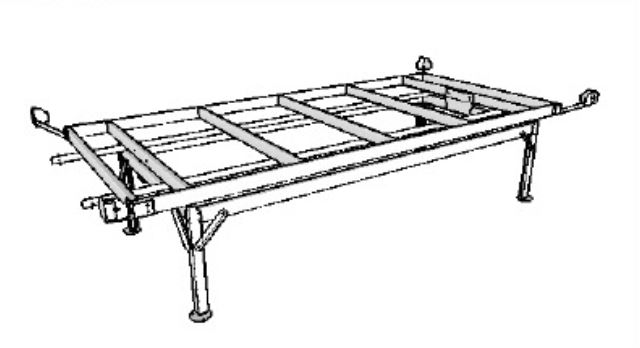 4ft x 8ft / 4ft x 4ft Low Tide Bottom Mount for Rolling Bench System (set of 4) - BetterGrow Hydro