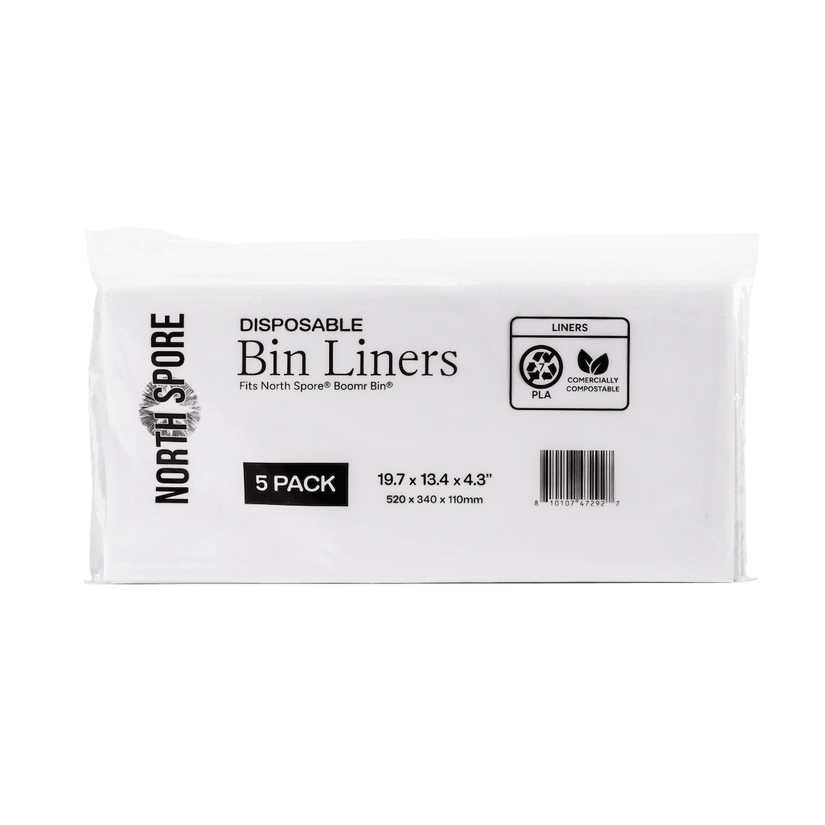5-Pack Boomr Bin Mushroom Monotub Liner Inserts - BetterGrow Hydro