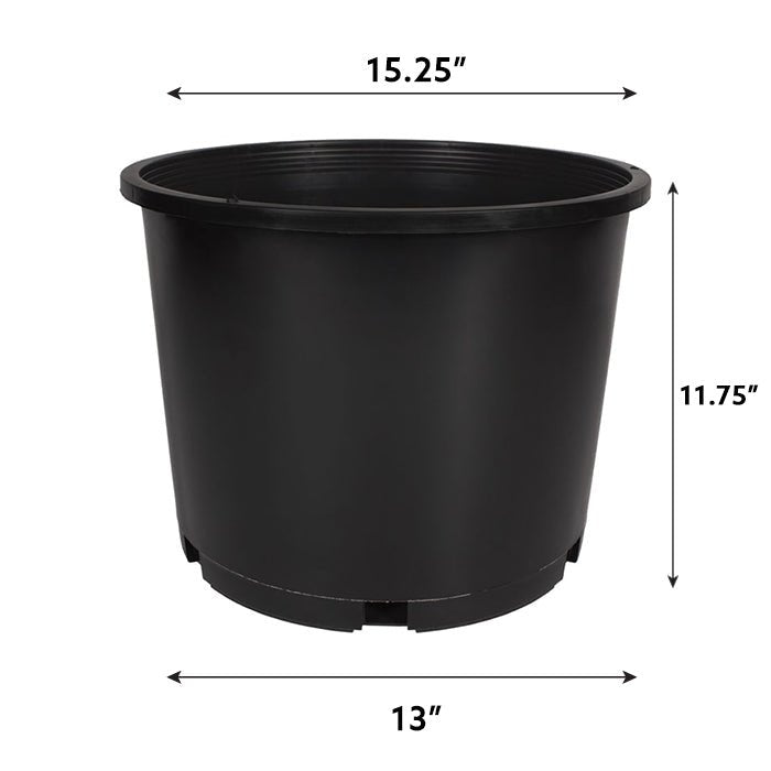 7 Gallon Premium Injection Squat Nursey Pot Gal - USA - BetterGrow Hydro