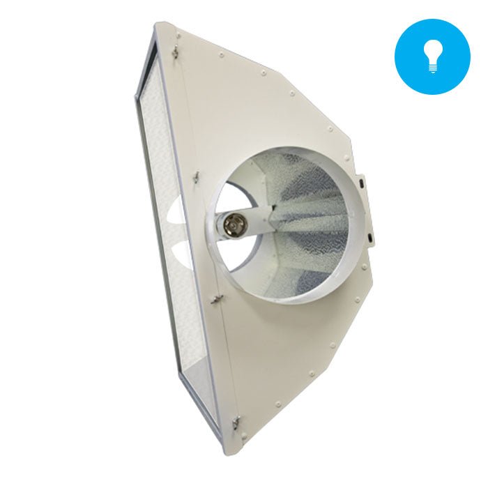 8" Basic Air-Cooled Reflector w/ Slide- in Glass - BetterGrow Hydro