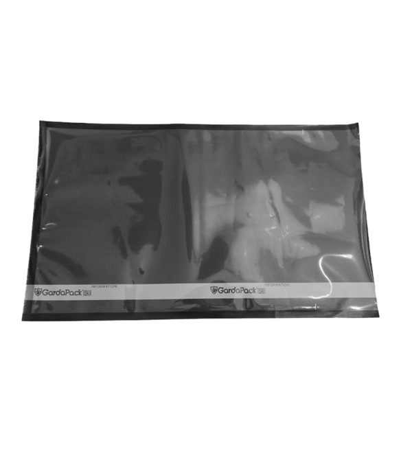 GardaPack Clear/Black Vacuum Seal Bags - Super Heavy-Duty - 11" x 19" - 100 pk
