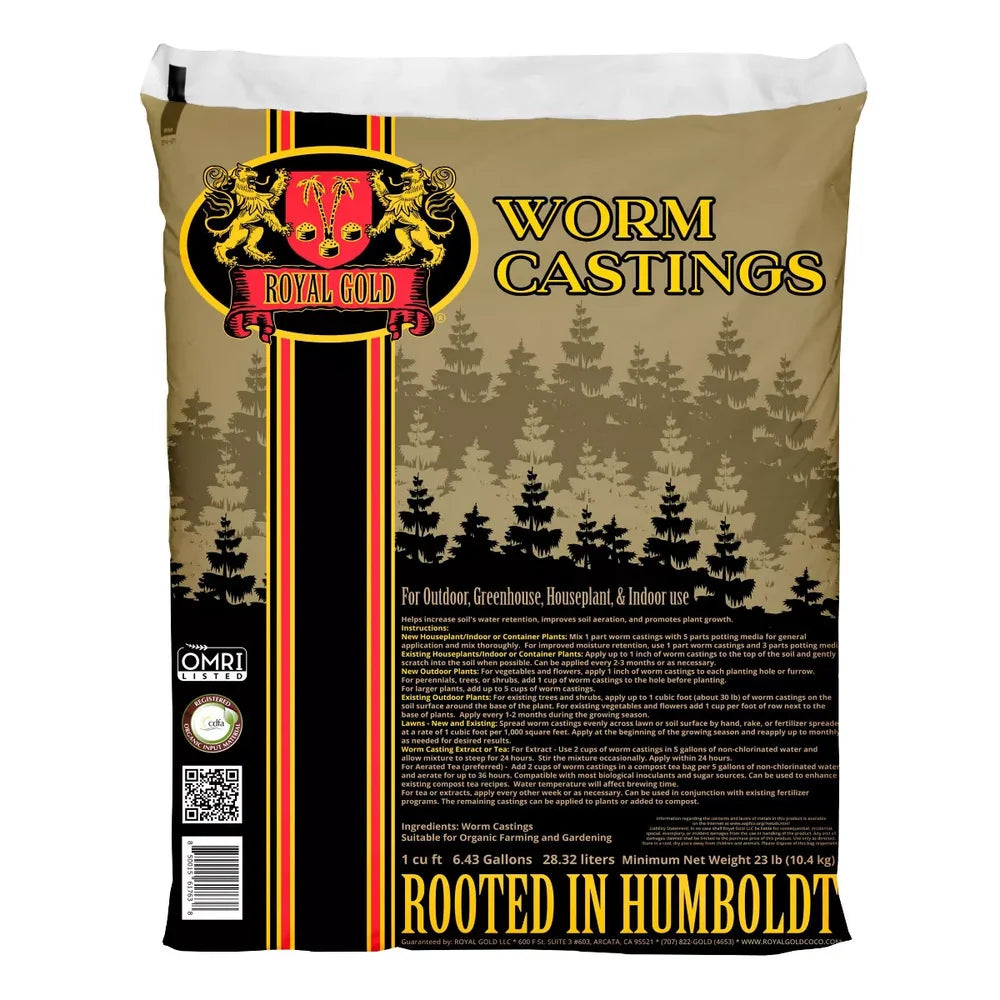 Royal Gold Worm Castings - cu ft