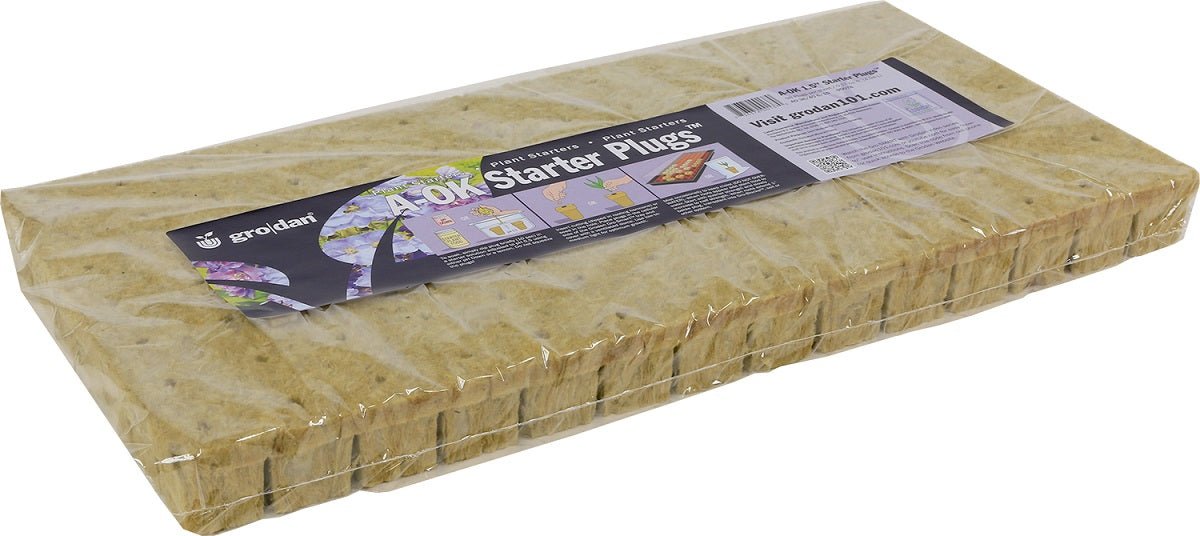 A - OK 36/40 1.5" x 1.5" Plugs - sheet of 98 - BetterGrow Hydro