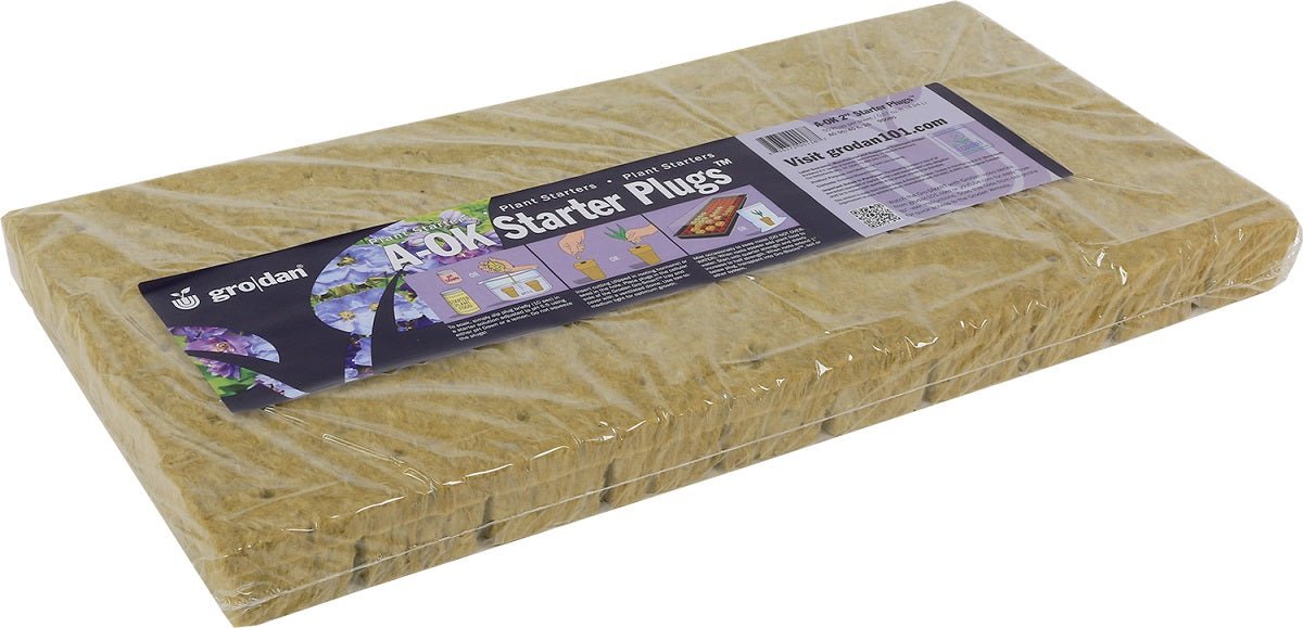 A - OK 50/40 2" x 2" Plugs - sheet of 50 - BetterGrow Hydro