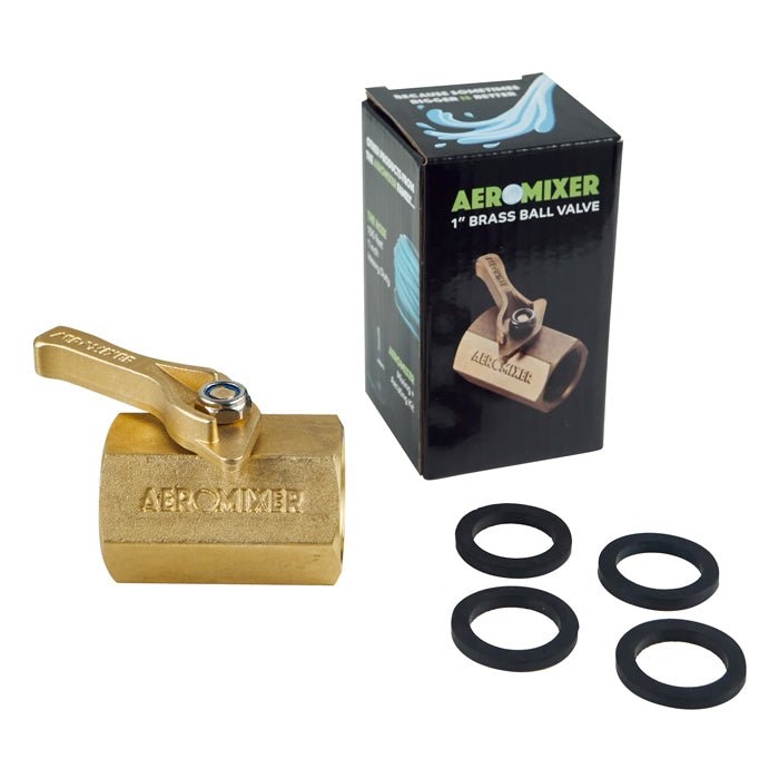 AEROMIXER Brass Ball Valve 1in - BetterGrow Hydro