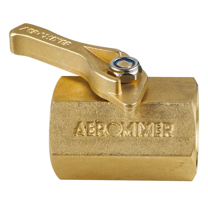 AEROMIXER Brass Ball Valve 1in - BetterGrow Hydro