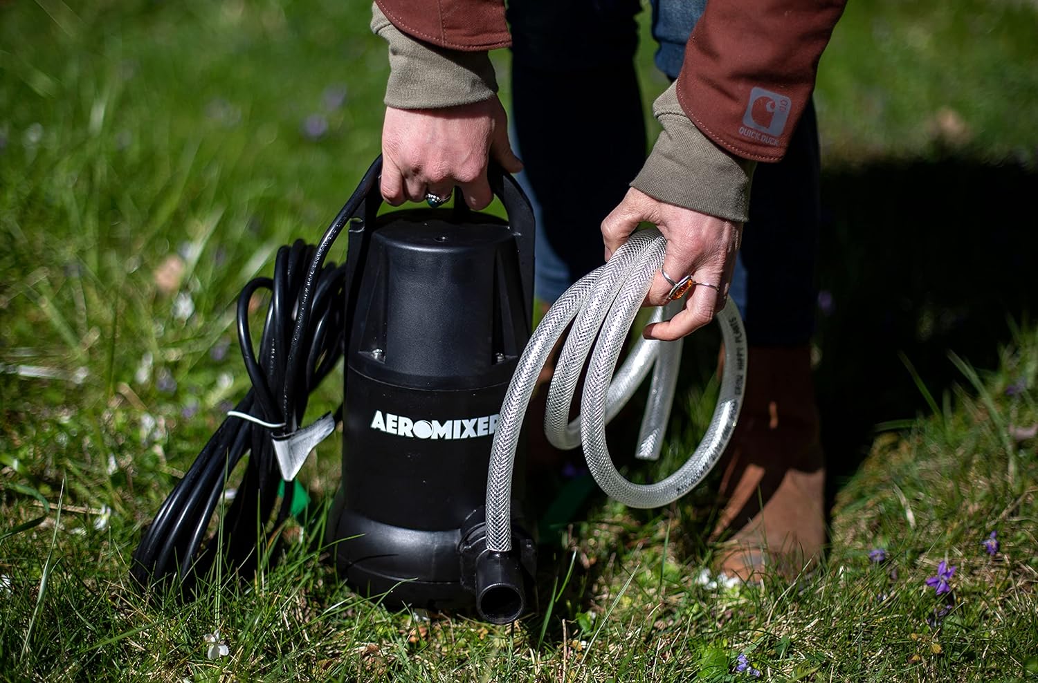 Aeromixer Mini 1/6 HP Submersible Mixing + Aerating Pump - For Organic Fertilizer Only - BetterGrow Hydro