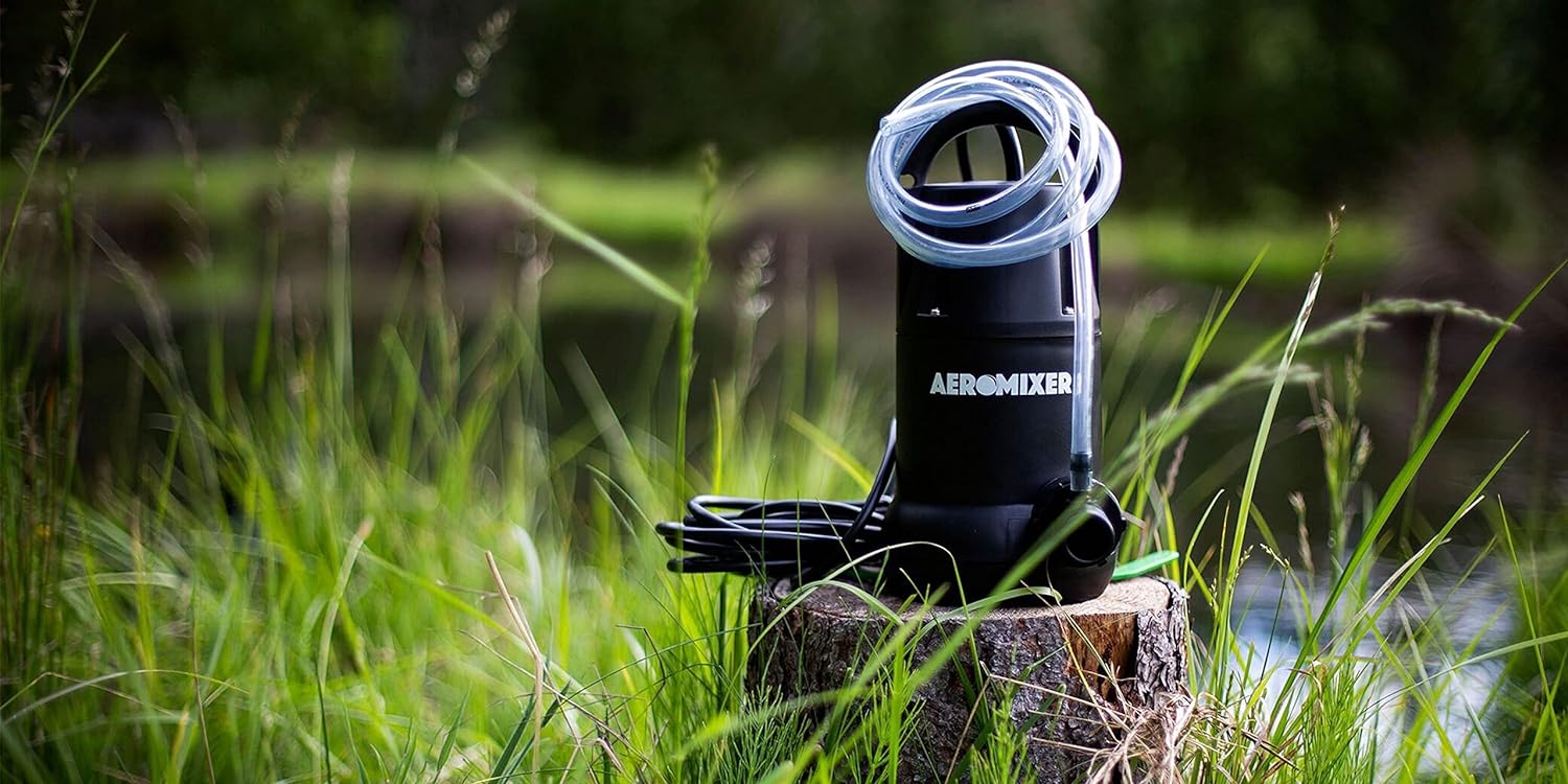 Aeromixer Mini 1/6 HP Submersible Mixing + Aerating Pump - For Organic Fertilizer Only - BetterGrow Hydro