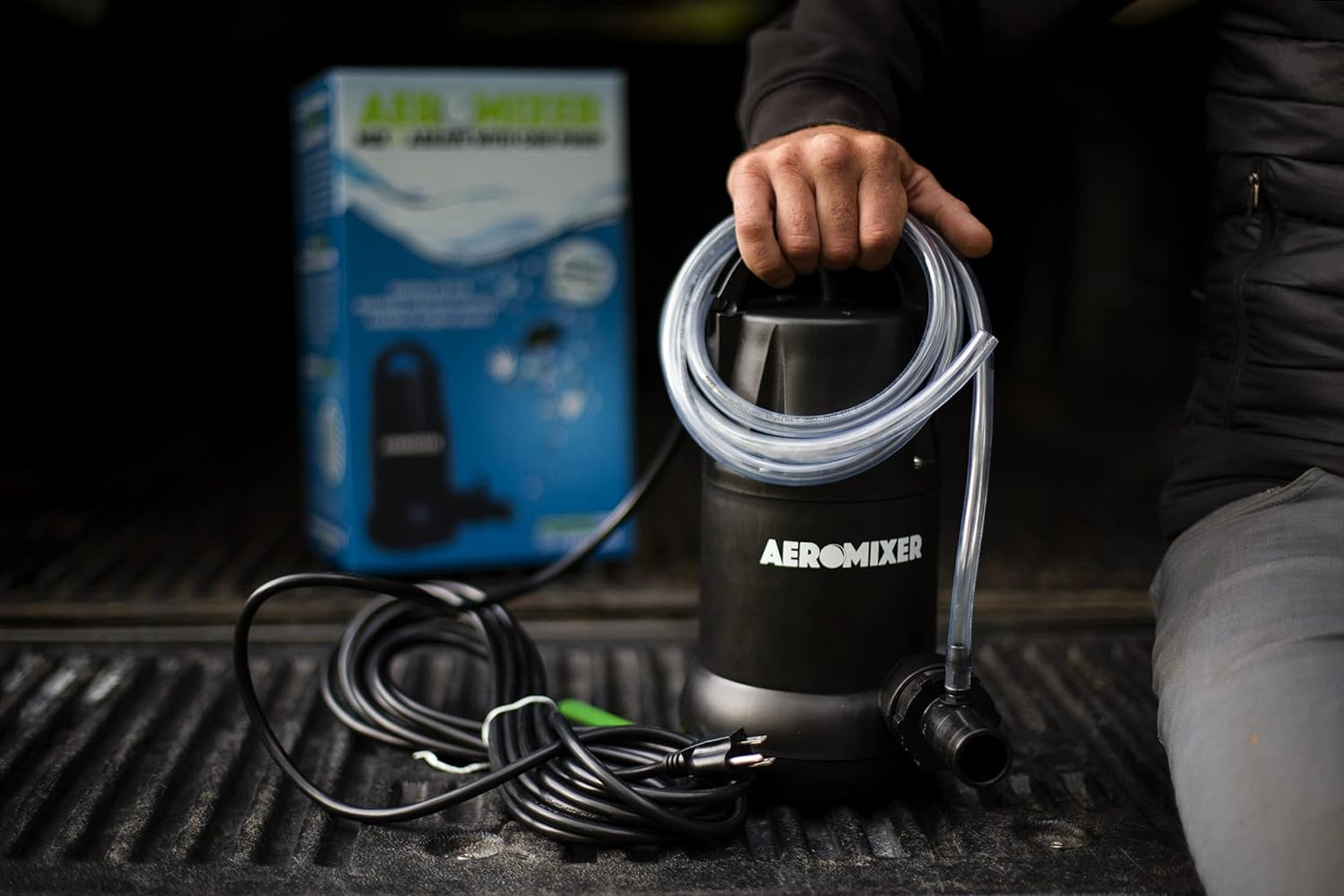 Aeromixer Original 3/4 HP Submersible Mixing + Aerating Pump - For Organic Fertilizer Only - BetterGrow Hydro