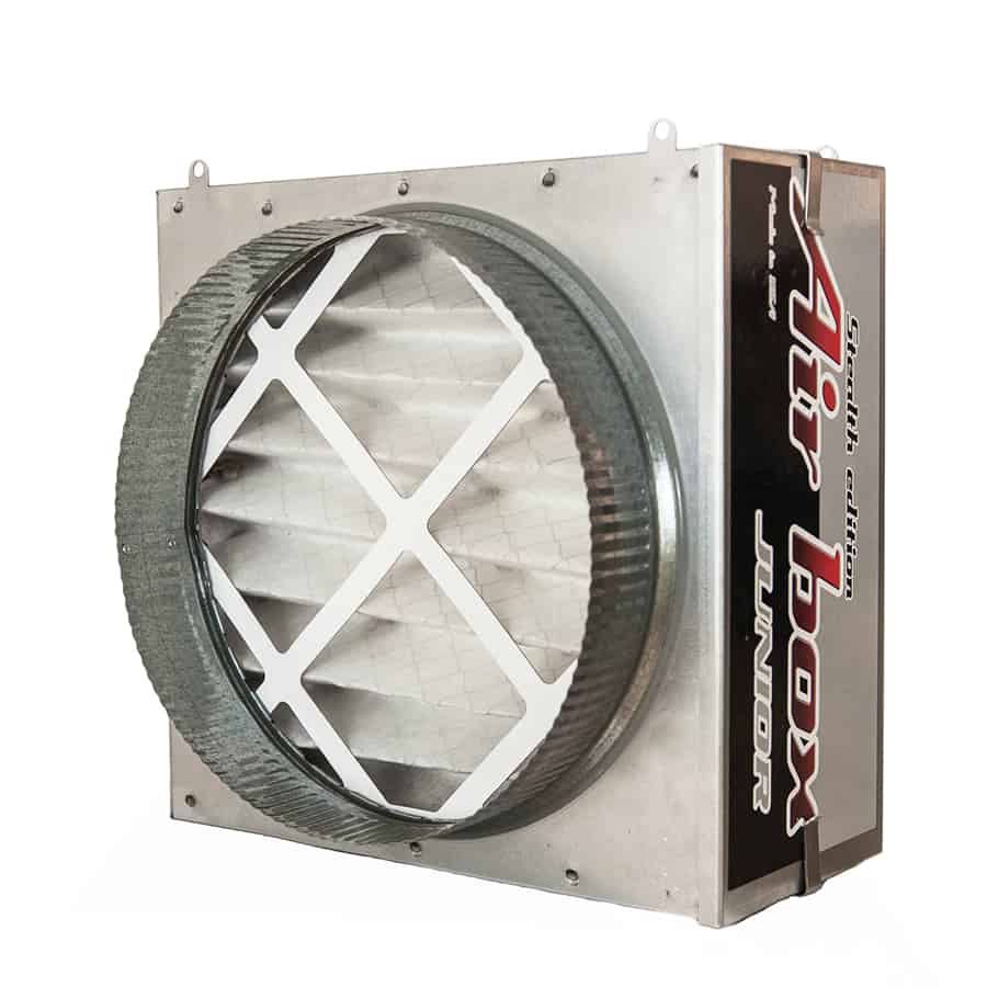 Air Box Junior HEPA + MERV 13 Filter 250 CFM | 10″ flange, pre-filter included - BetterGrow Hydro