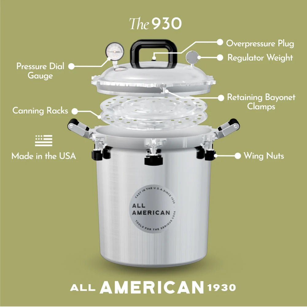 All American Pressure Cooker 930 - 30q - BetterGrow Hydro