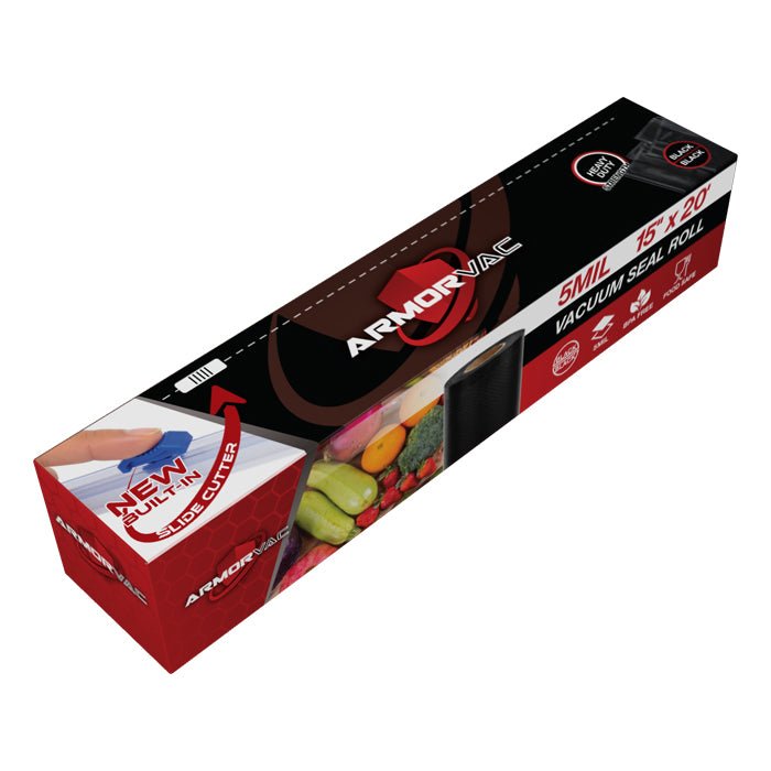 ArmorVac 5mil Vacuum Seal Bag Rolls w/ Slide Cutter - BetterGrow Hydro