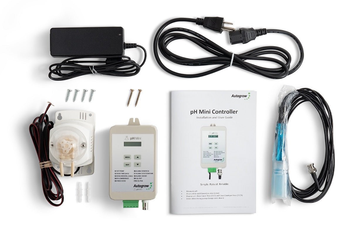 Autogrow pH Mini - Doser System Complete w/Peristaltic Pump - BetterGrow Hydro