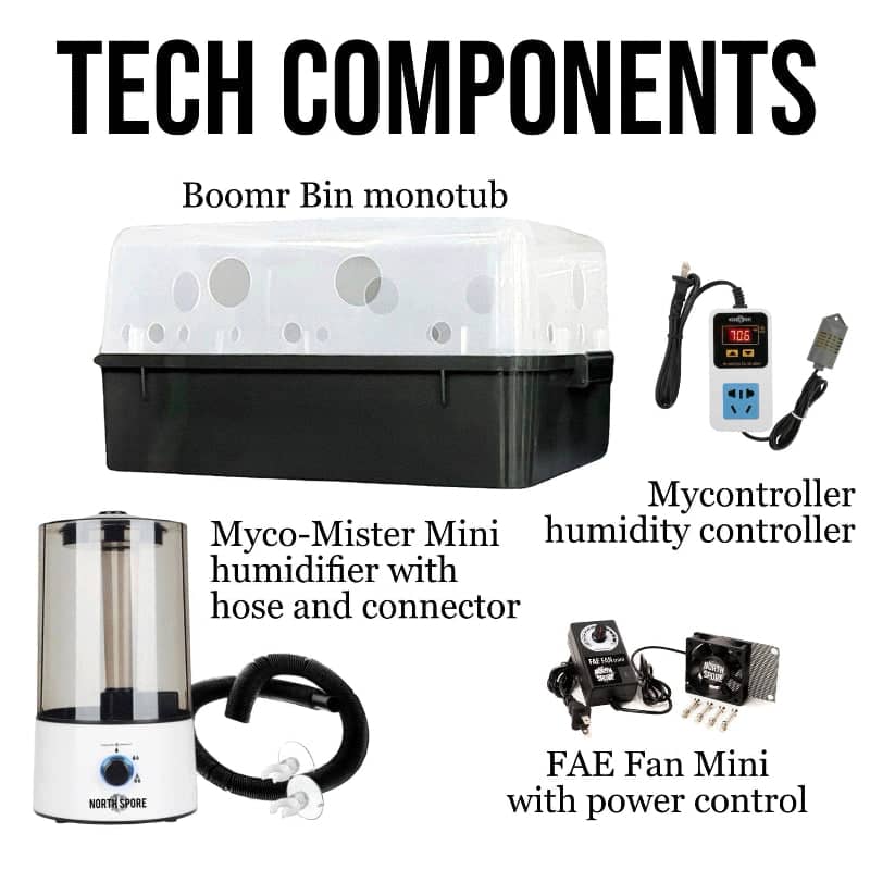 Automated 'Boomr Bin' + CVG Monotub Mushroom Grow Kit - BetterGrow Hydro