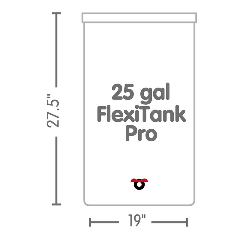 AutoPot Collapsible FlexiTank PRO - 25 Gallon / 100 liters - BetterGrow Hydro