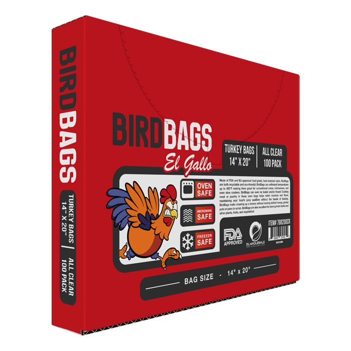 Bird Bags 2 Gallon EL Gallo Turkey Bags 14" x 20" (100 Pack) - BetterGrow Hydro