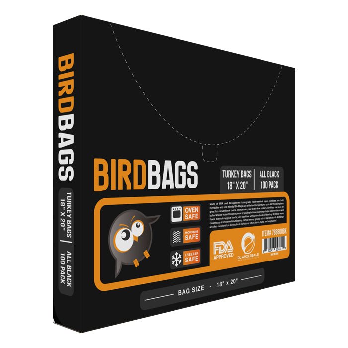 Bird Bags 3 Gallon Turkey Bags 18" x 20" - Black Colorways - BetterGrow Hydro