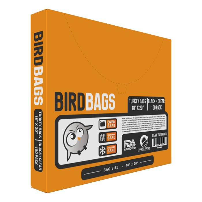 Bird Bags 3 Gallon Turkey Bags 18" x 20" - Black Colorways - BetterGrow Hydro