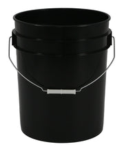 Black Plastic Bucket 5 Gallon - BetterGrow Hydro