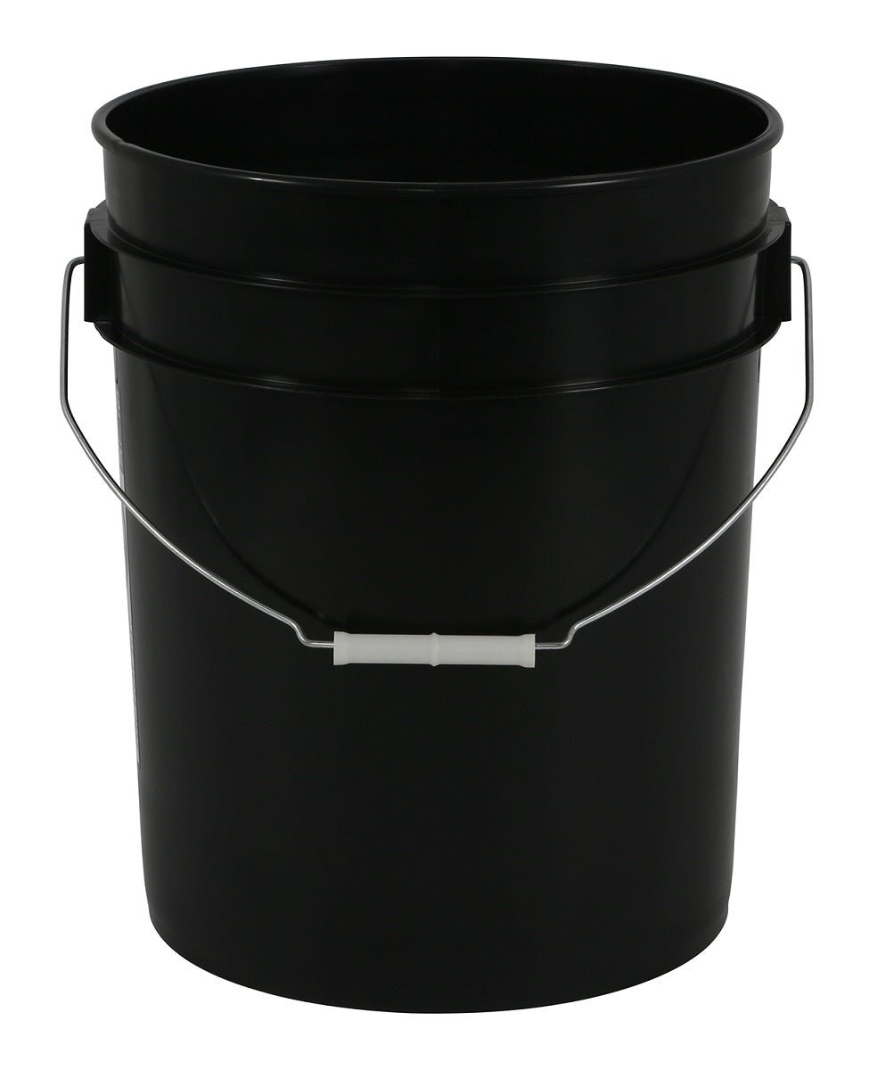 Black Plastic Bucket 5 Gallon - BetterGrow Hydro