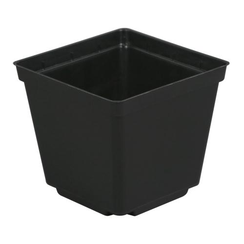 Black Square Pot 3.5in x 3.5in x 3in - BetterGrow Hydro