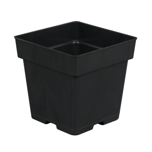 Black Square Pot 5.25in x 5.25in x 5.25in - BetterGrow Hydro