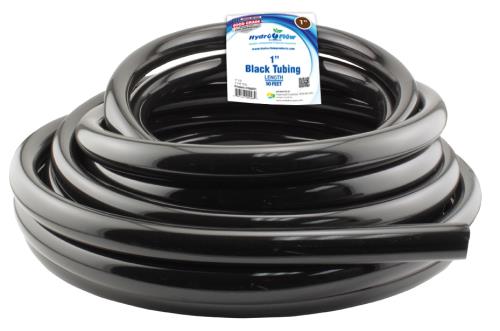 Black Vinyl Tubing - 1 in ID x 1.25 in OD - per foot - BetterGrow Hydro