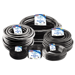 Black Vinyl Tubing - 3/16 in ID x 1/4 in OD - EZ Flex PVC - per foot - BetterGrow Hydro