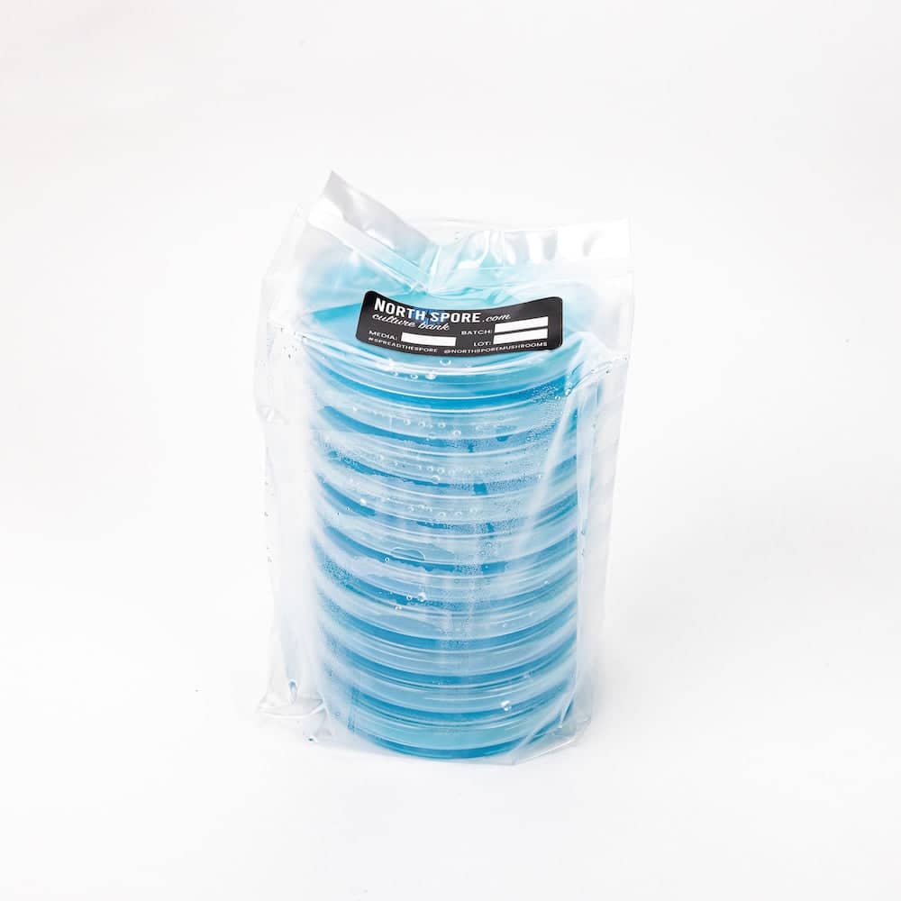 Blue Antibiotic Pre-Poured Sterile Agar Plates - BetterGrow Hydro