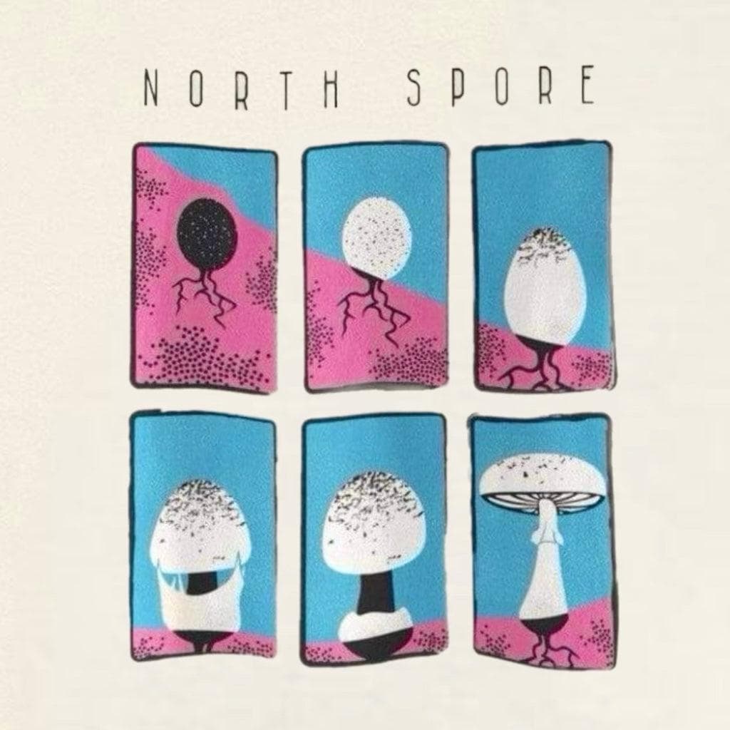 Blue ‘Destroying Angel’ North Spore T-Shirt - BetterGrow Hydro