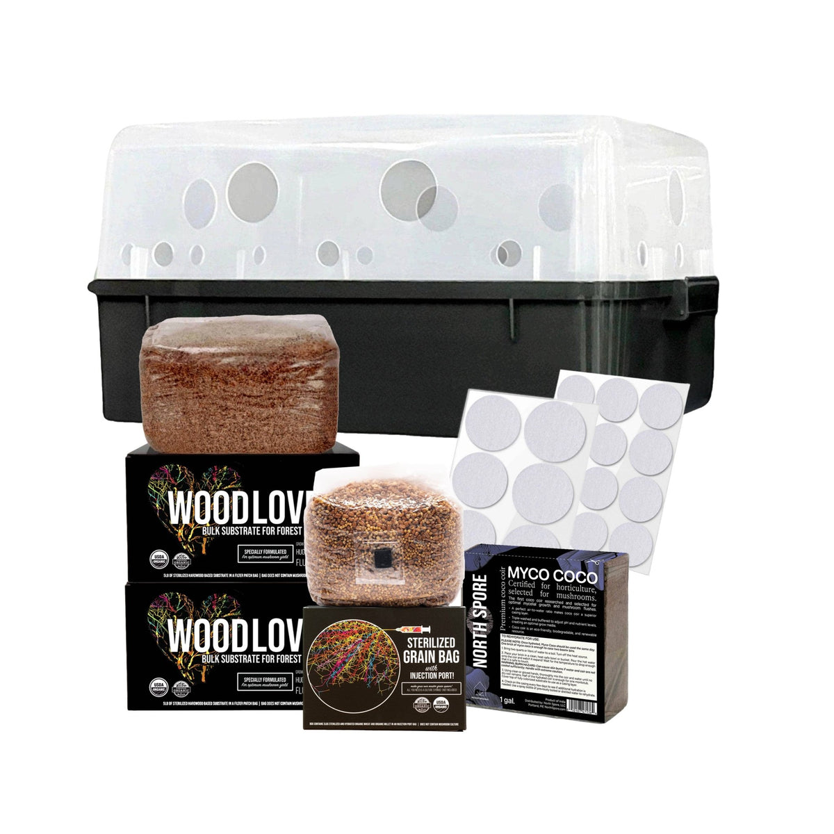 'Boomr Bin' Wood-Loving Monotub Mushroom Grow Kit - BetterGrow Hydro