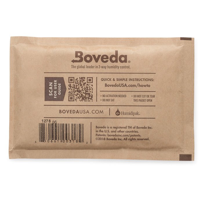 Boveda 2-Way Humidity Control Pack 62% 67g (20 Pack) - BetterGrow Hydro