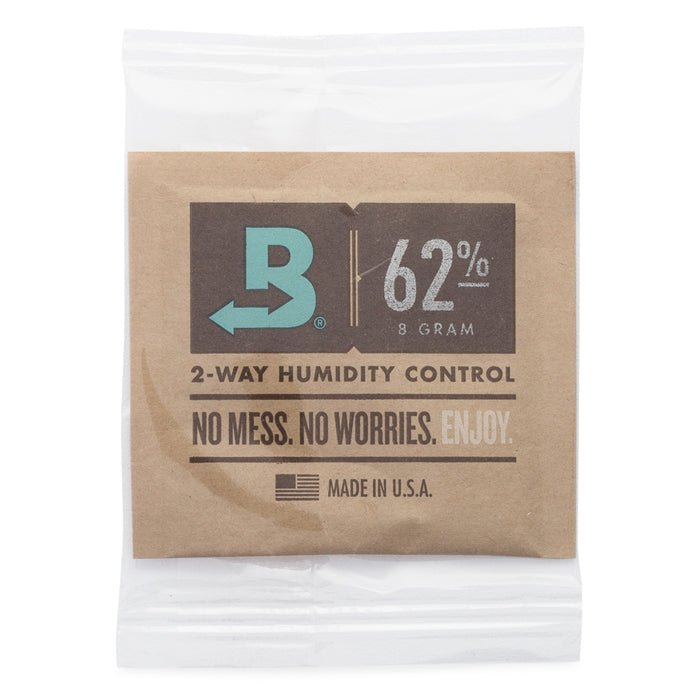 Boveda 2-Way Humidity Control Pack 62% RH 8g Bulk Individually Wrapped (300pcs/Case) - BetterGrow Hydro