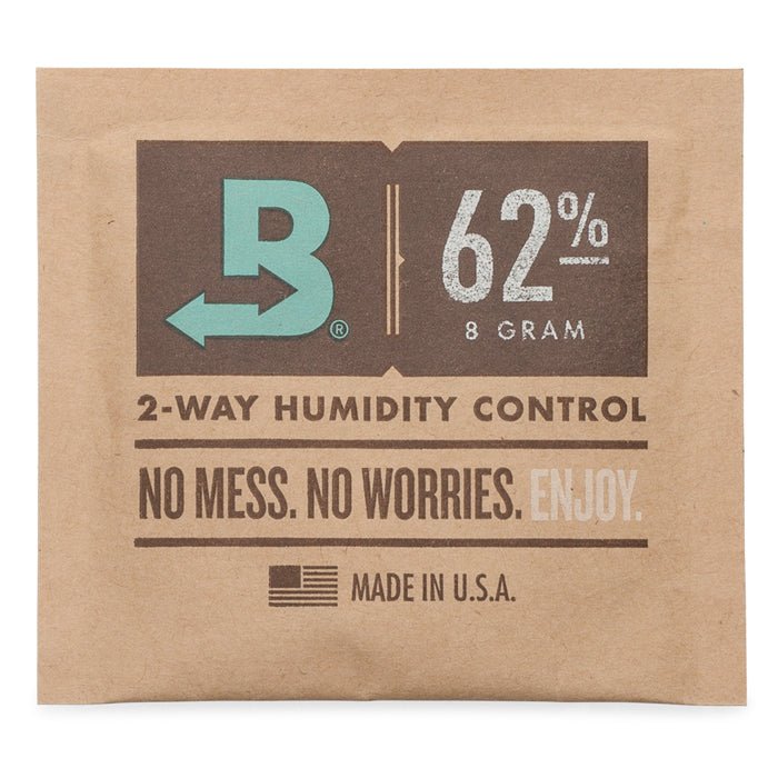 Boveda 2-Way Humidity Control Pack 62% RH 8g Bulk Individually Wrapped (300pcs/Case) - BetterGrow Hydro