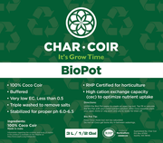 Char Coir BioPot - 3 Liter / 2 gallon - BetterGrow Hydro