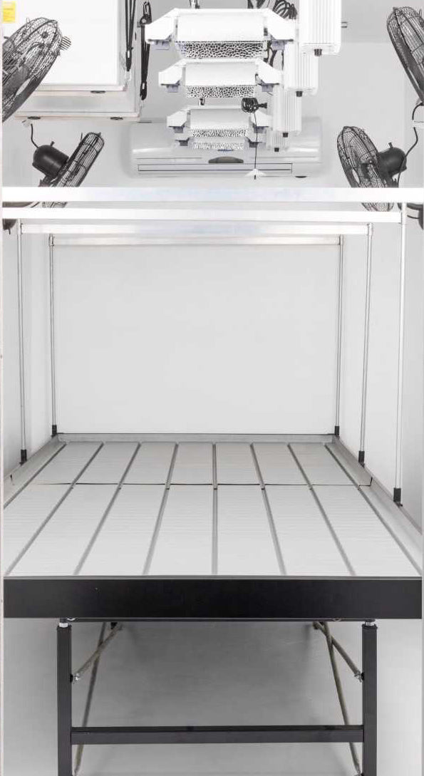 Continuous / Custom Tray Rolling Bench System - per square foot - BetterGrow Hydro