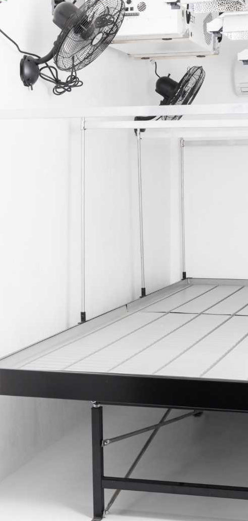 Continuous / Custom Tray Rolling Bench System - per square foot - BetterGrow Hydro