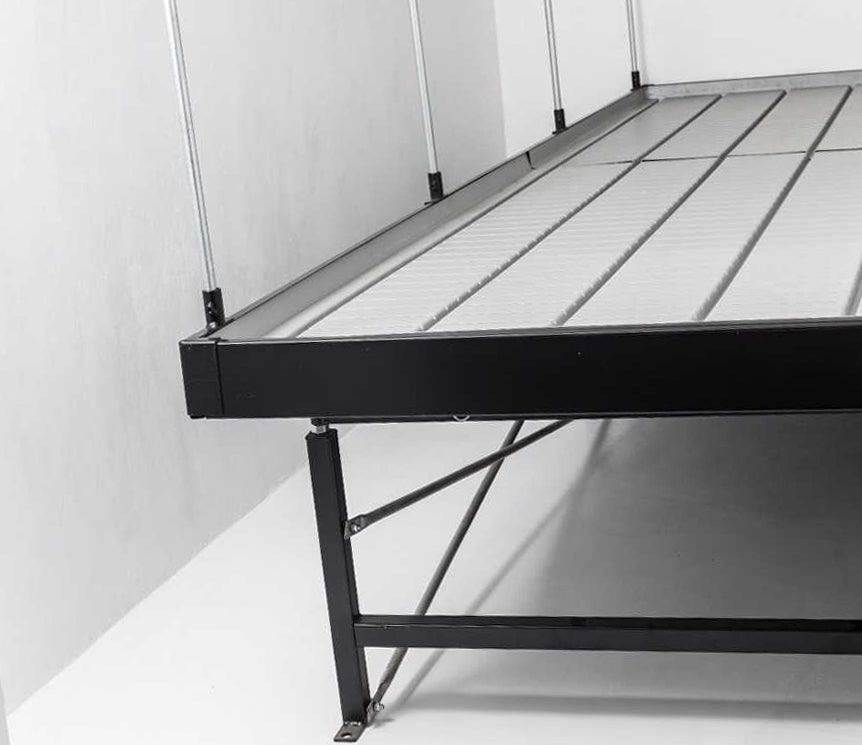 Continuous / Custom Tray Rolling Bench System - per square foot - BetterGrow Hydro