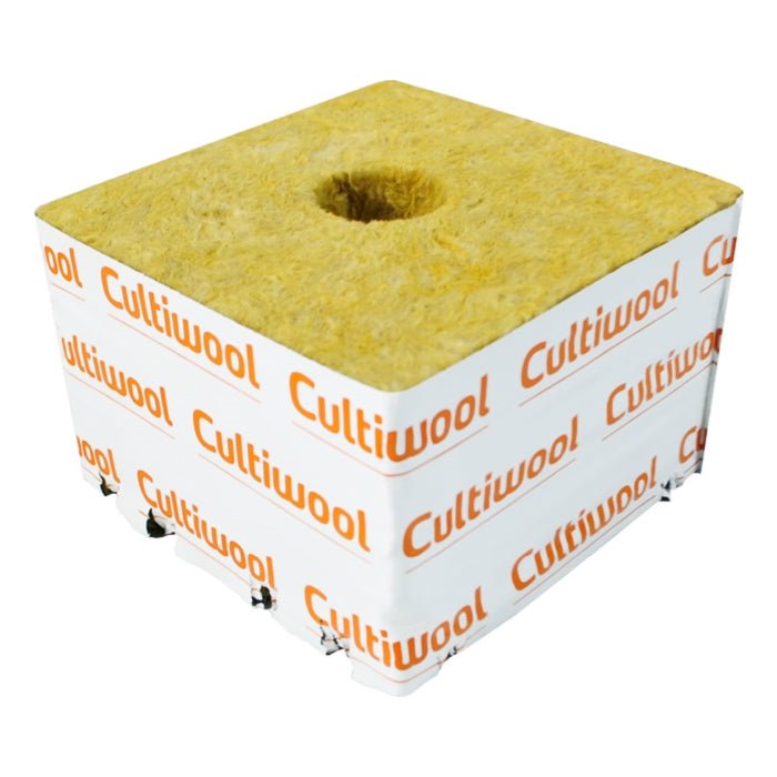 Cultiwool 6" x 6" x 4" Block w/ Optidrain (64 Blocks/Case) - BetterGrow Hydro
