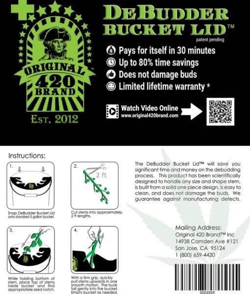 DeBudder Bucket Lid - BetterGrow Hydro