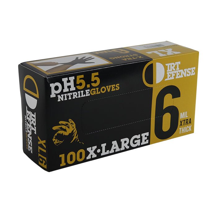 Dirt Defense 6mil Diamond Grip Nitrile Gloves (100pcs/Box) - BetterGrow Hydro