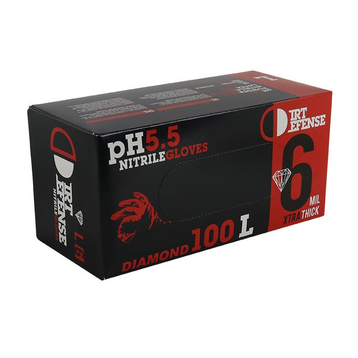 Dirt Defense 6mil Diamond Grip Nitrile Gloves (100pcs/Box) - BetterGrow Hydro