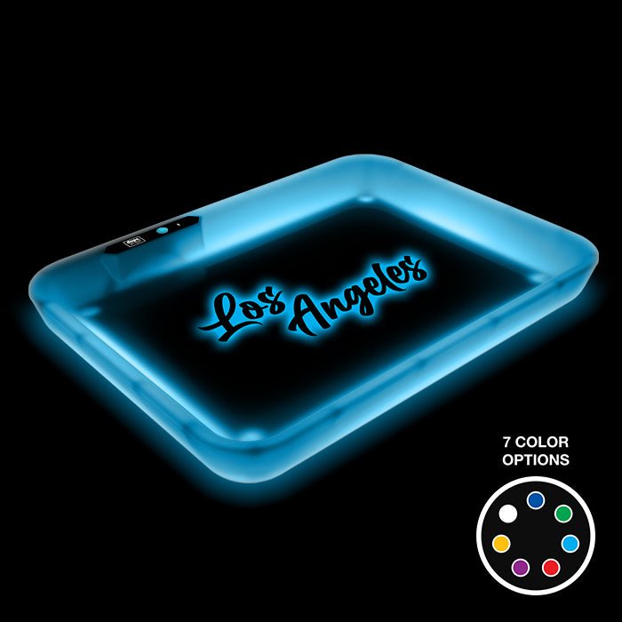 Dope Trays x Los Angeles - white background blue logo - BetterGrow Hydro
