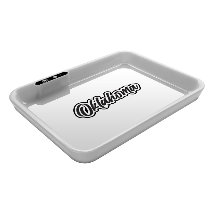 Dope Trays x Oklahoma - background White logo - BetterGrow Hydro