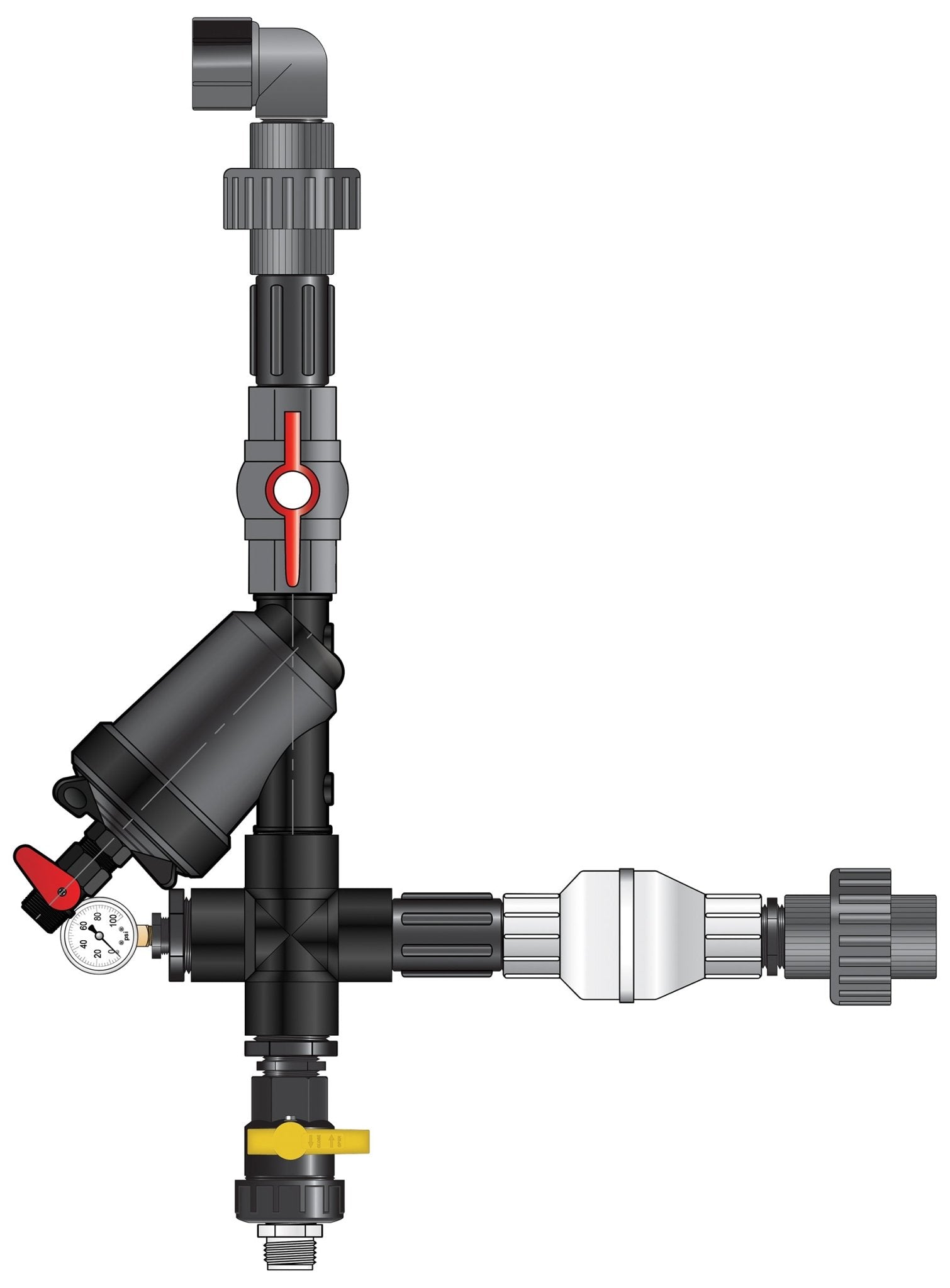 Dosatron Nutrient Delivery System - Start Kit 40 GPM 1 - 1/2 in (HYKSTART150) - BetterGrow Hydro