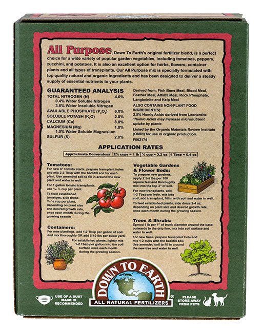 Down To Earth All Purpose Mix - BetterGrow Hydro