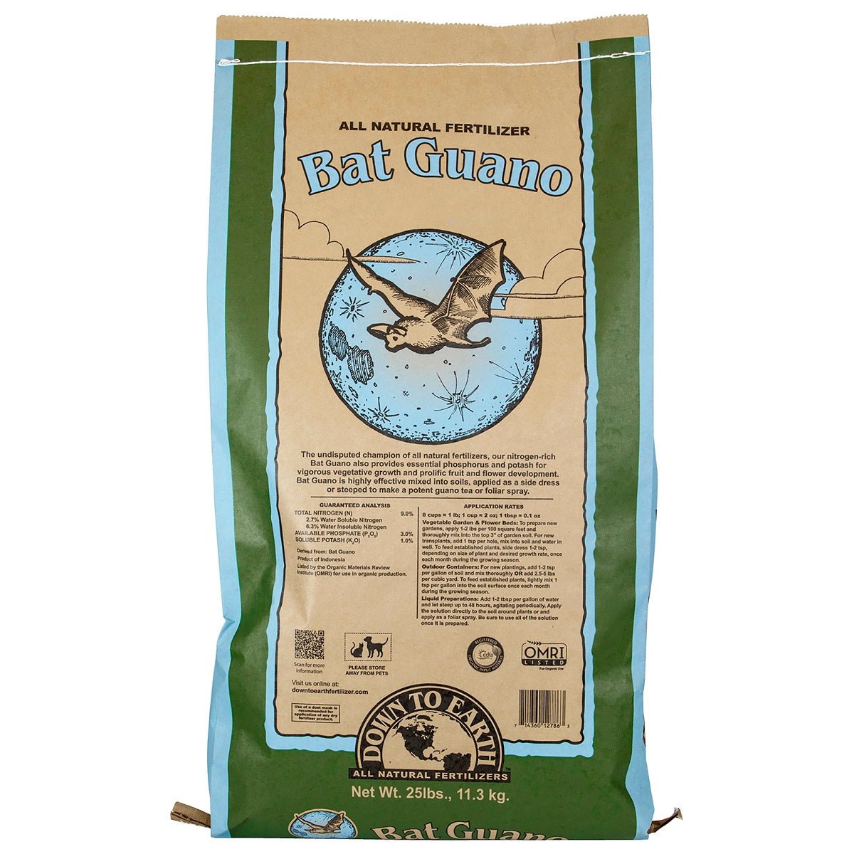 Down To Earth Bat Guano 7 - 3 - 1 - BetterGrow Hydro
