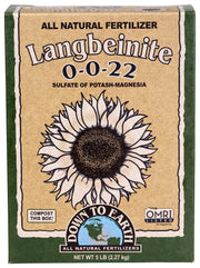 Down To Earth Langbeinite (Sul - Po - Mag) - BetterGrow Hydro